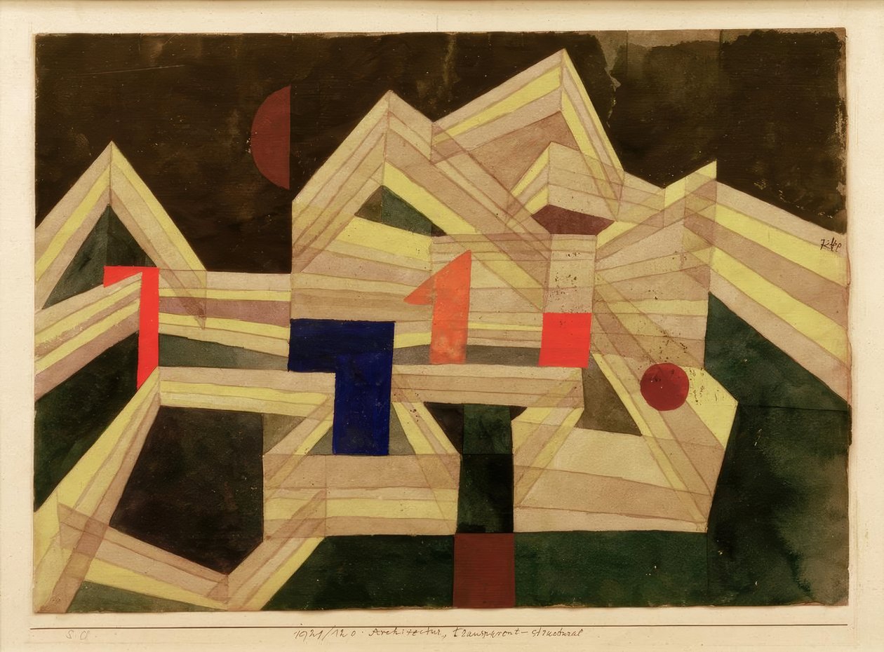 Architektura, transparentní strukturální od Paul Klee