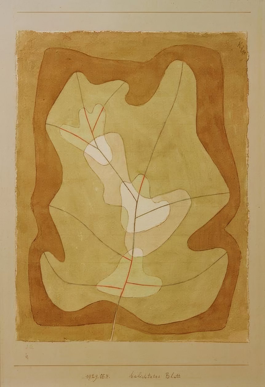 Odkrytý list od Paul Klee