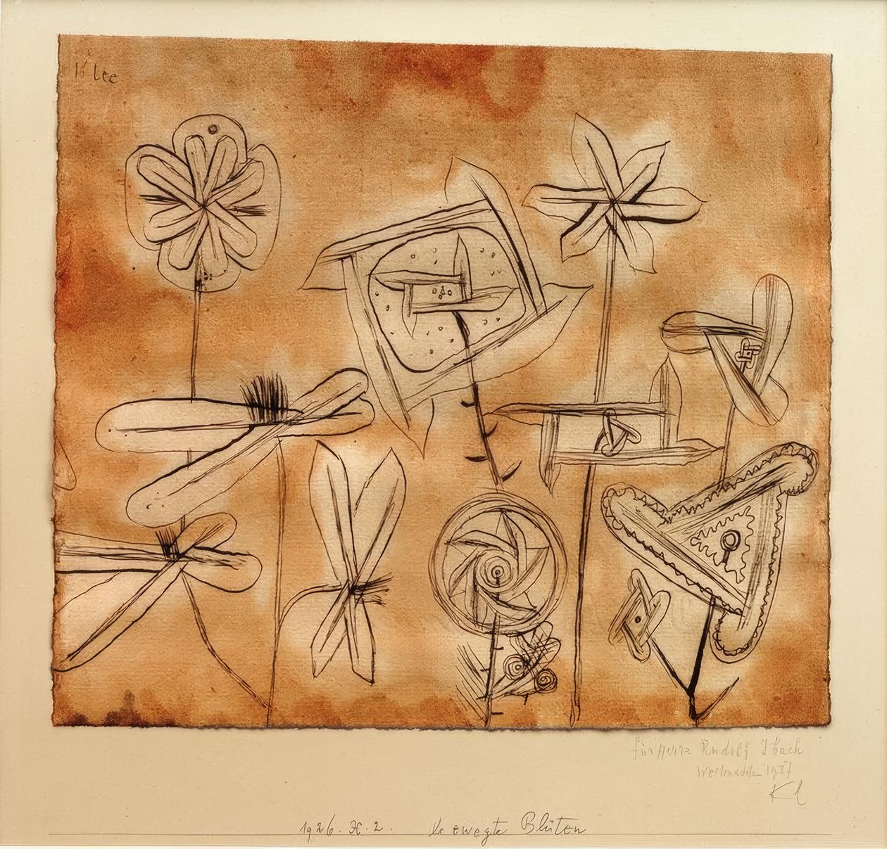 Pohybující se květiny od Paul Klee