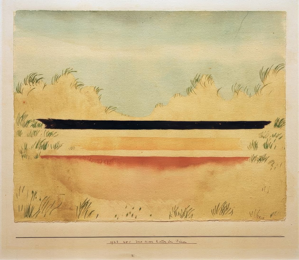 Moře za dunami od Paul Klee