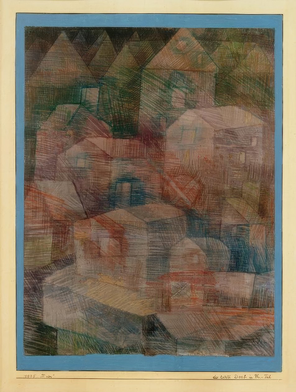 Poslední vesnice v údolí Ph od Paul Klee