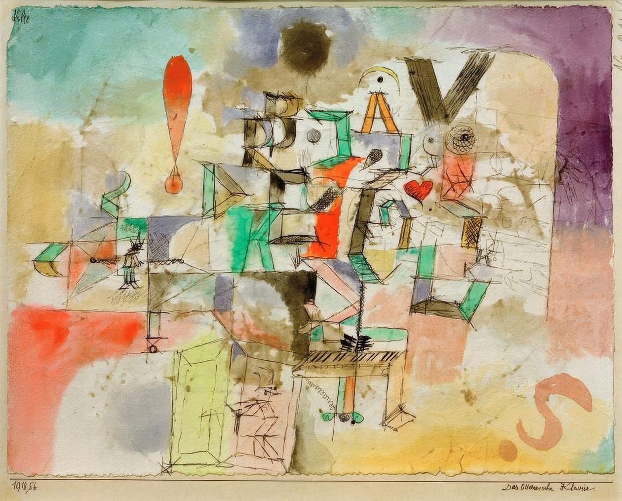 Literární klavír od Paul Klee
