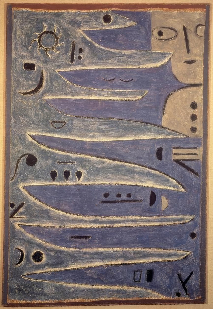 Šedá a pobřeží od Paul Klee
