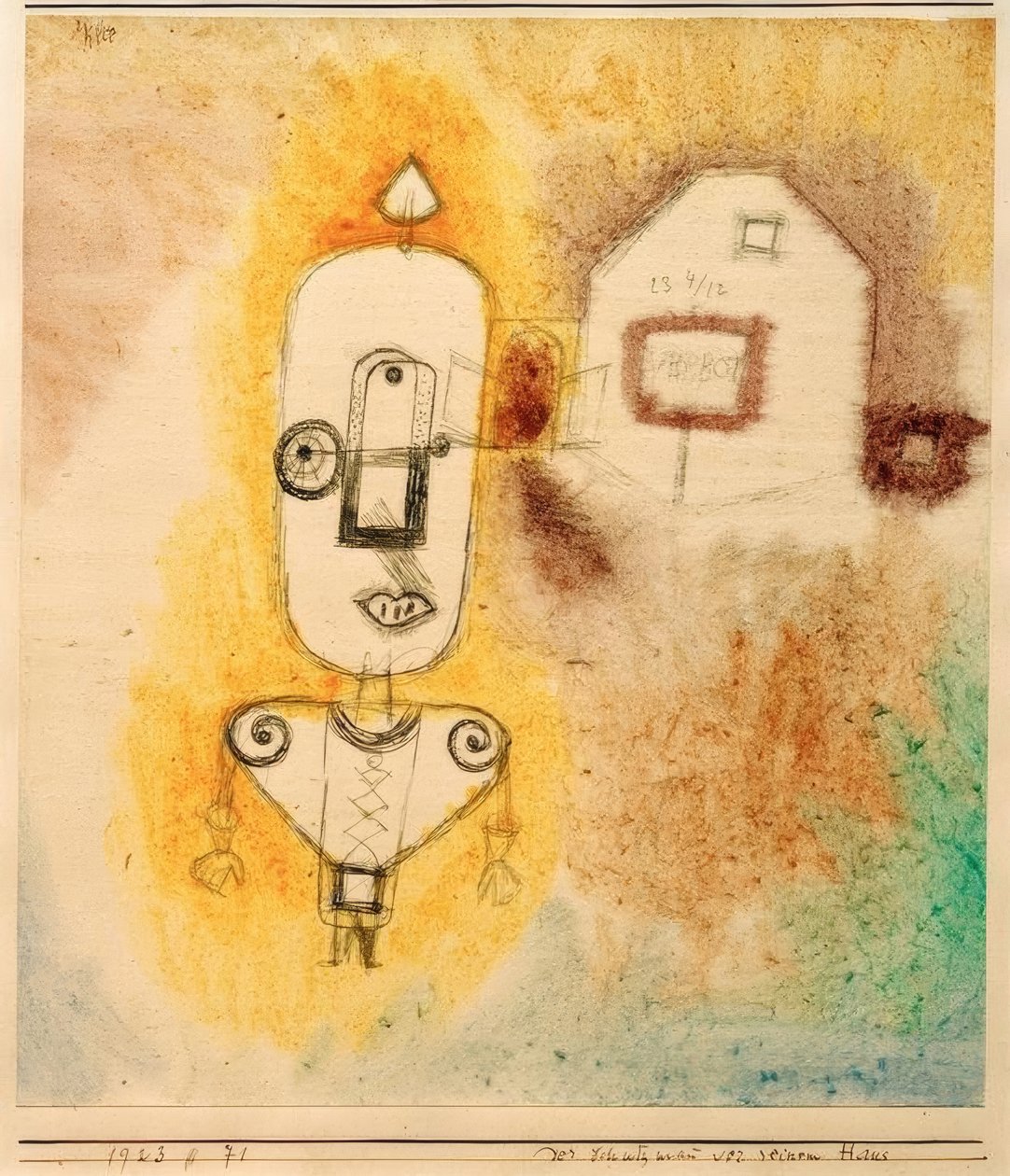 Policista před jeho domem od Paul Klee