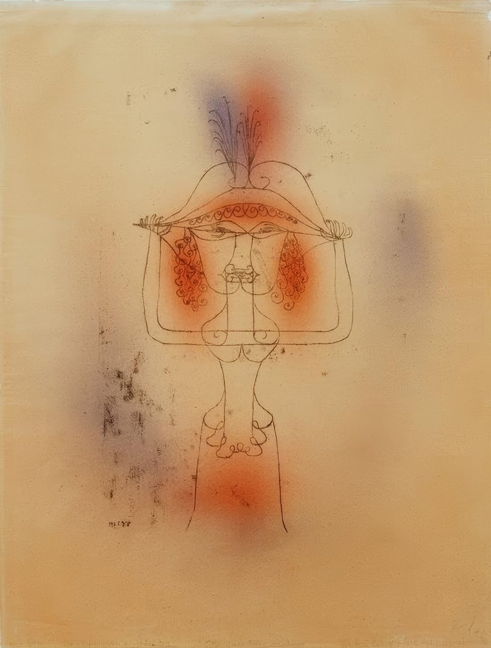 Zpěvák komické opery od Paul Klee