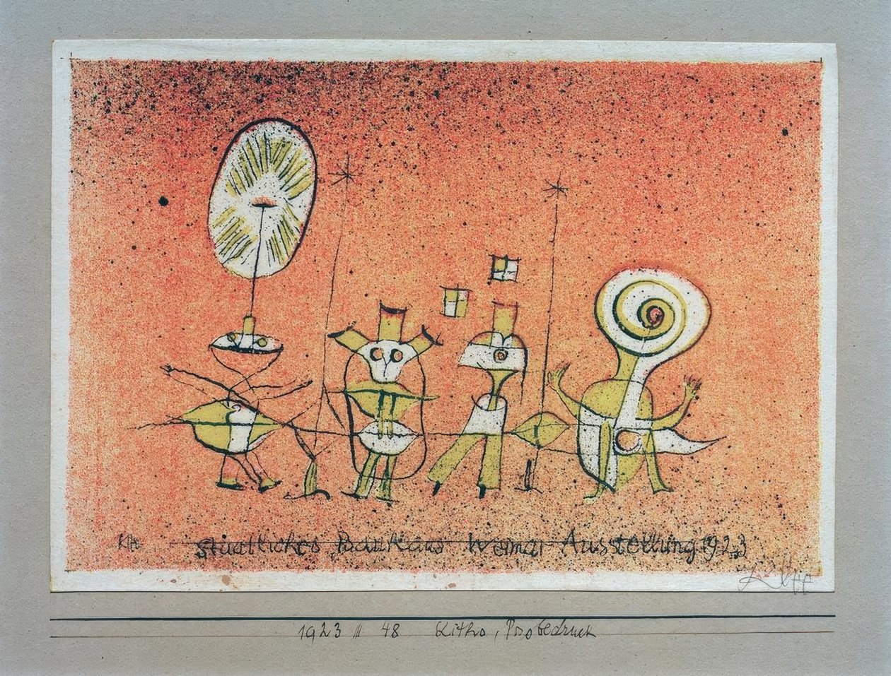 Veselá strana, výstava Weimar Bauhaus 1923, Bauhaus od Paul Klee