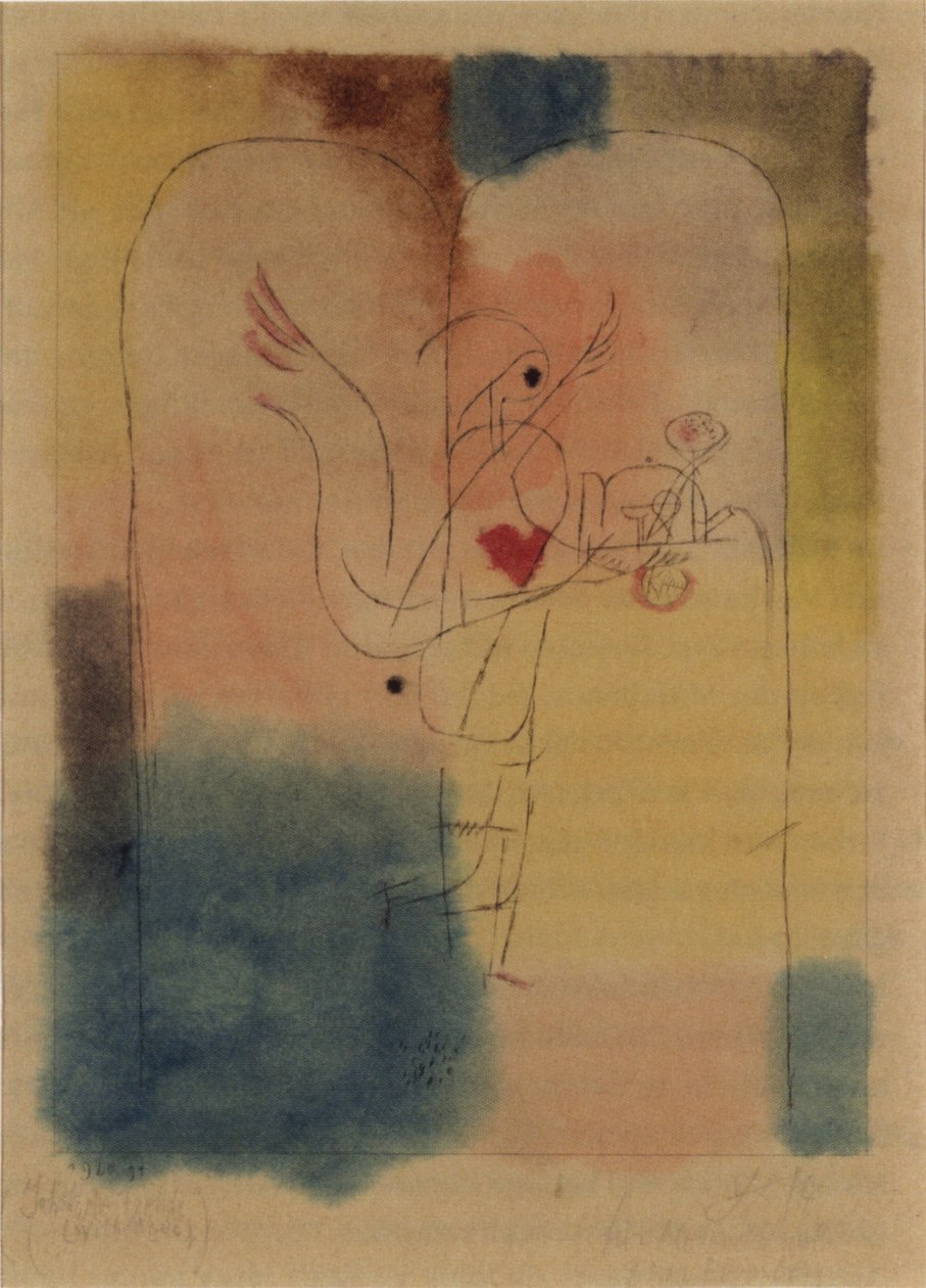 Anděl přináší požadované od Paul Klee