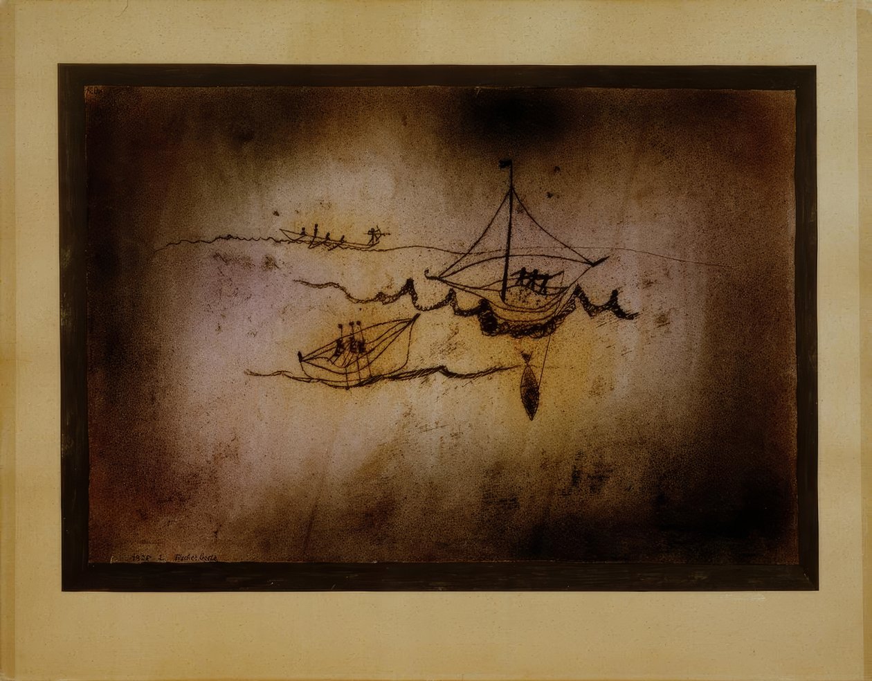 Rybářské lodě od Paul Klee