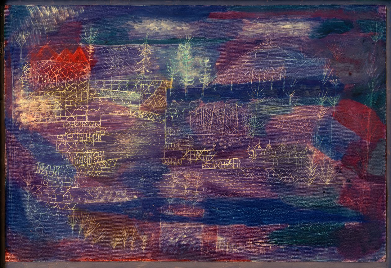 Říční inženýrská krajina od Paul Klee