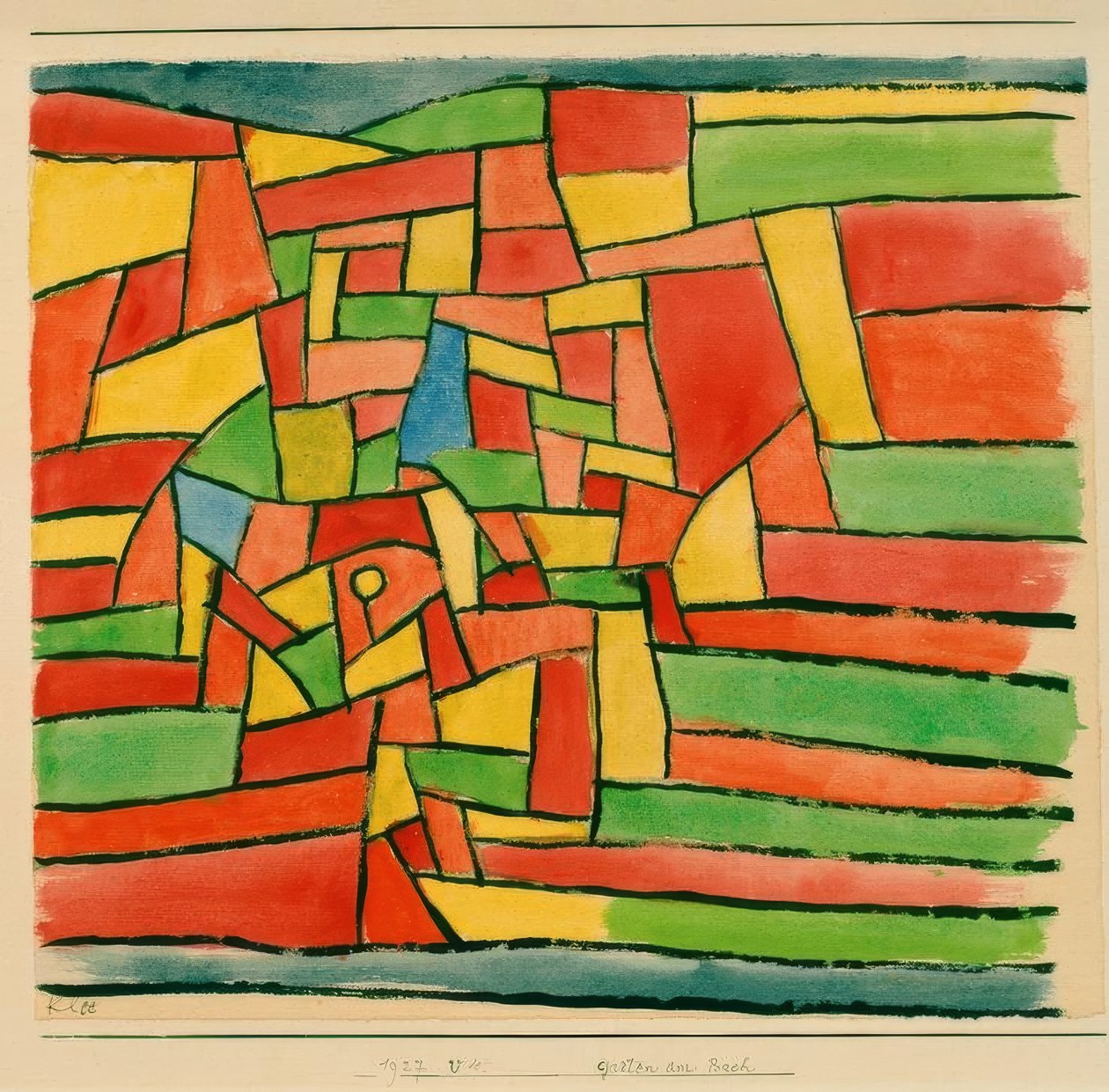 Zahrada u potoka od Paul Klee