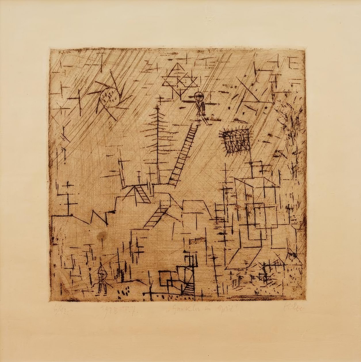 Kejklíři v dubnu od Paul Klee