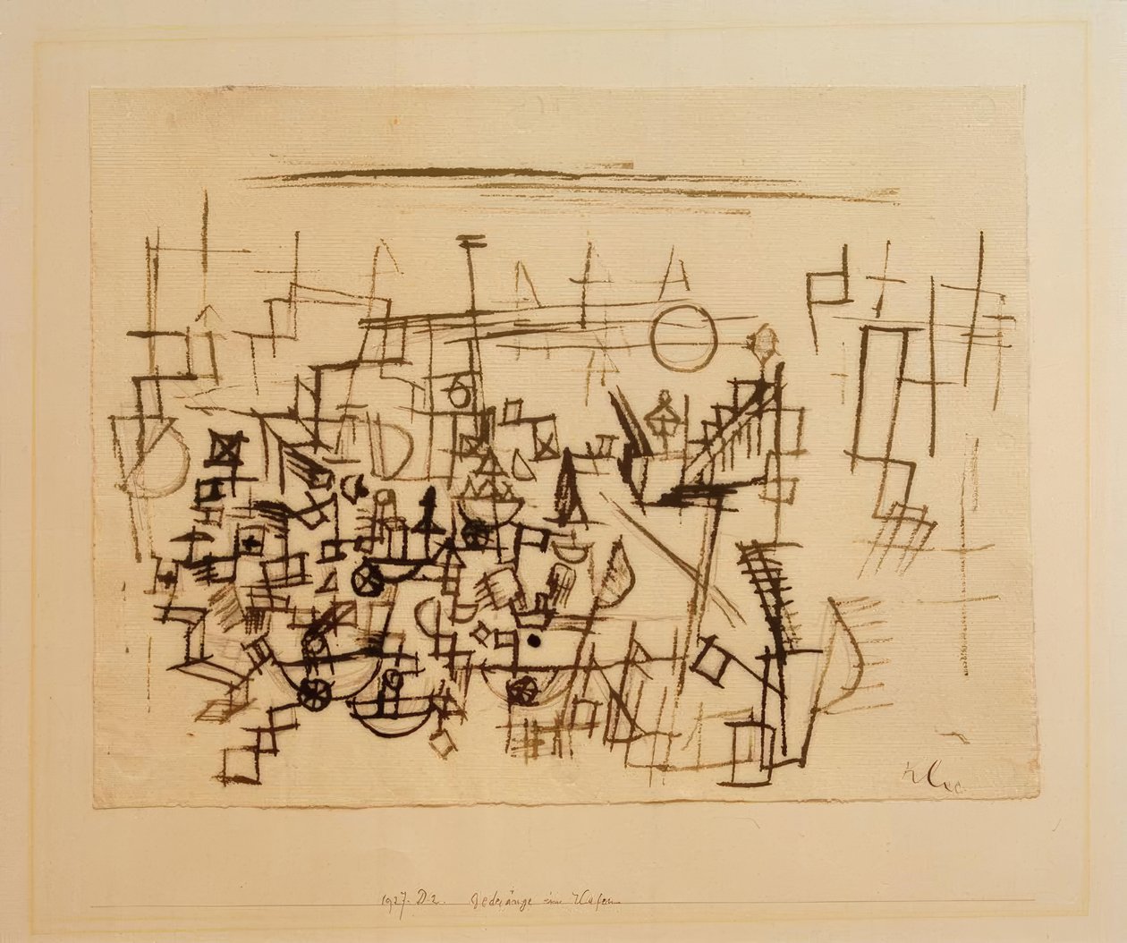 Dav v přístavu od Paul Klee