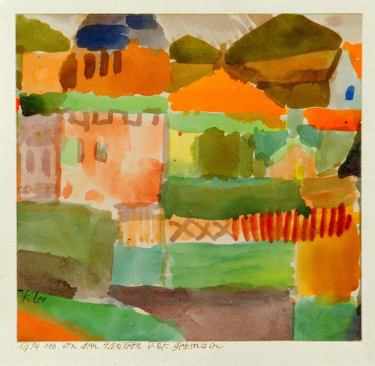 V domech v. St. Germain od Paul Klee