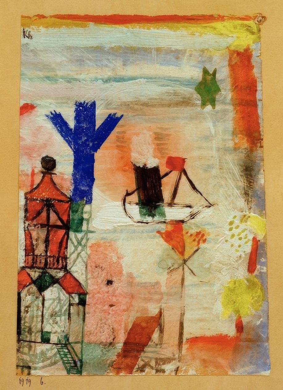 Malý parník od Paul Klee