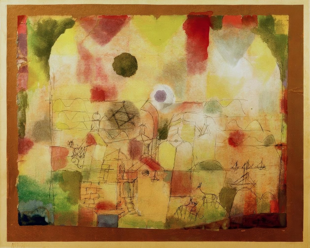 Vesmírně prostoupená krajina od Paul Klee