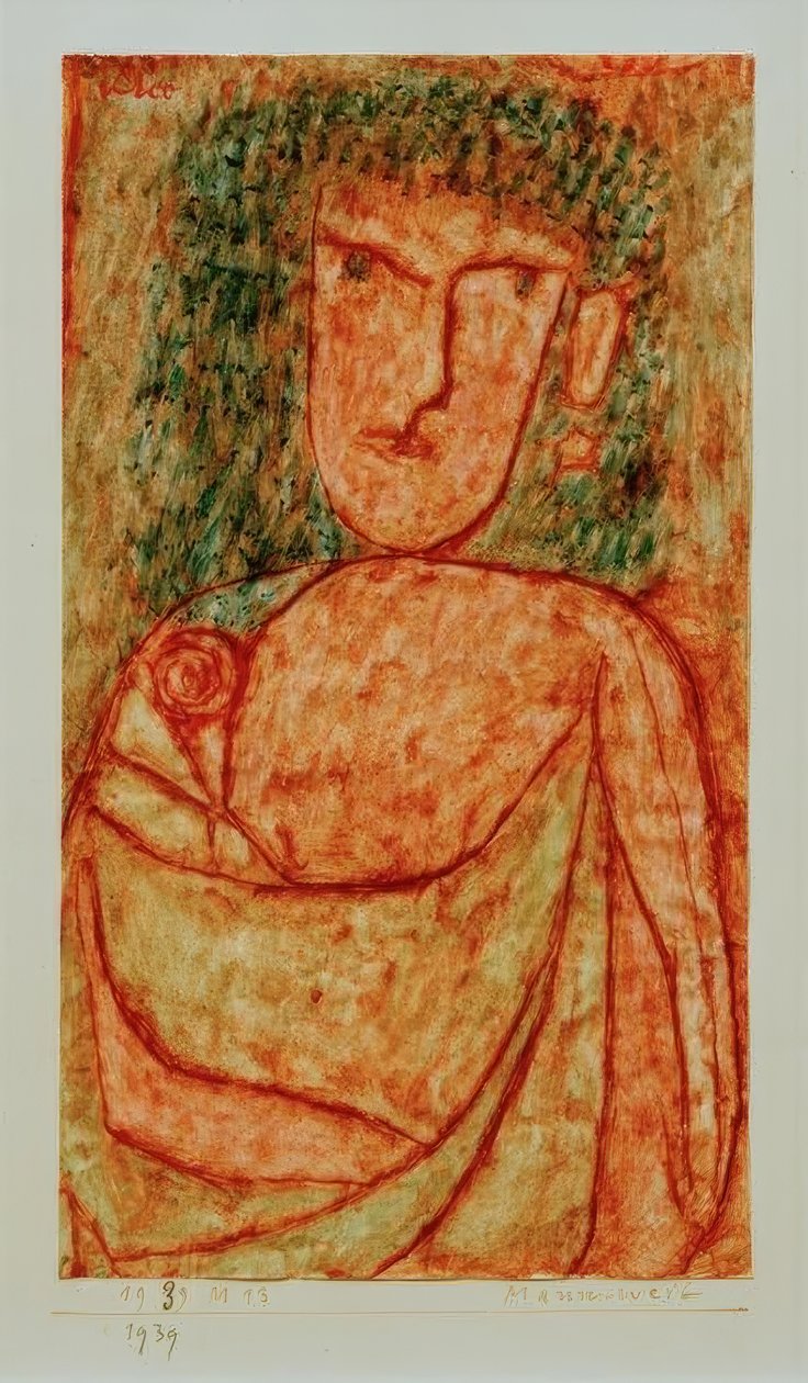 Mannweib (ze ztraceného starověkého románu) od Paul Klee