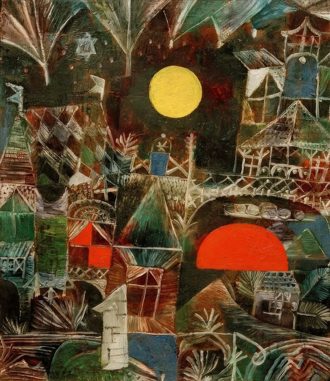 Měsíc východ-západ slunce od Paul Klee