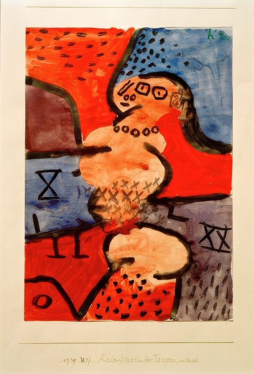 Rekonstrukce tanečnice, pokus o ni od Paul Klee