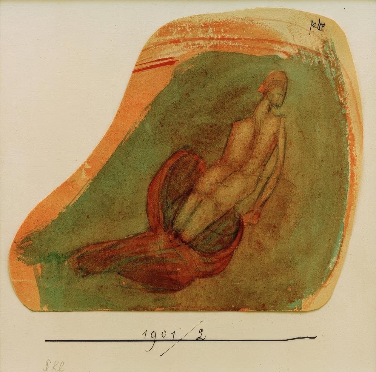 Plovoucí milost (pompejský styl) od Paul Klee