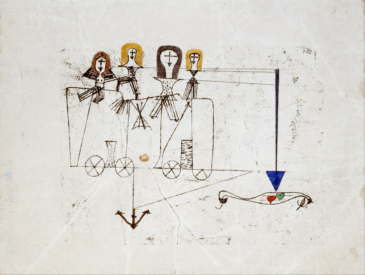 The Virtue Wagon (na památku 5. října 1922) od Paul Klee