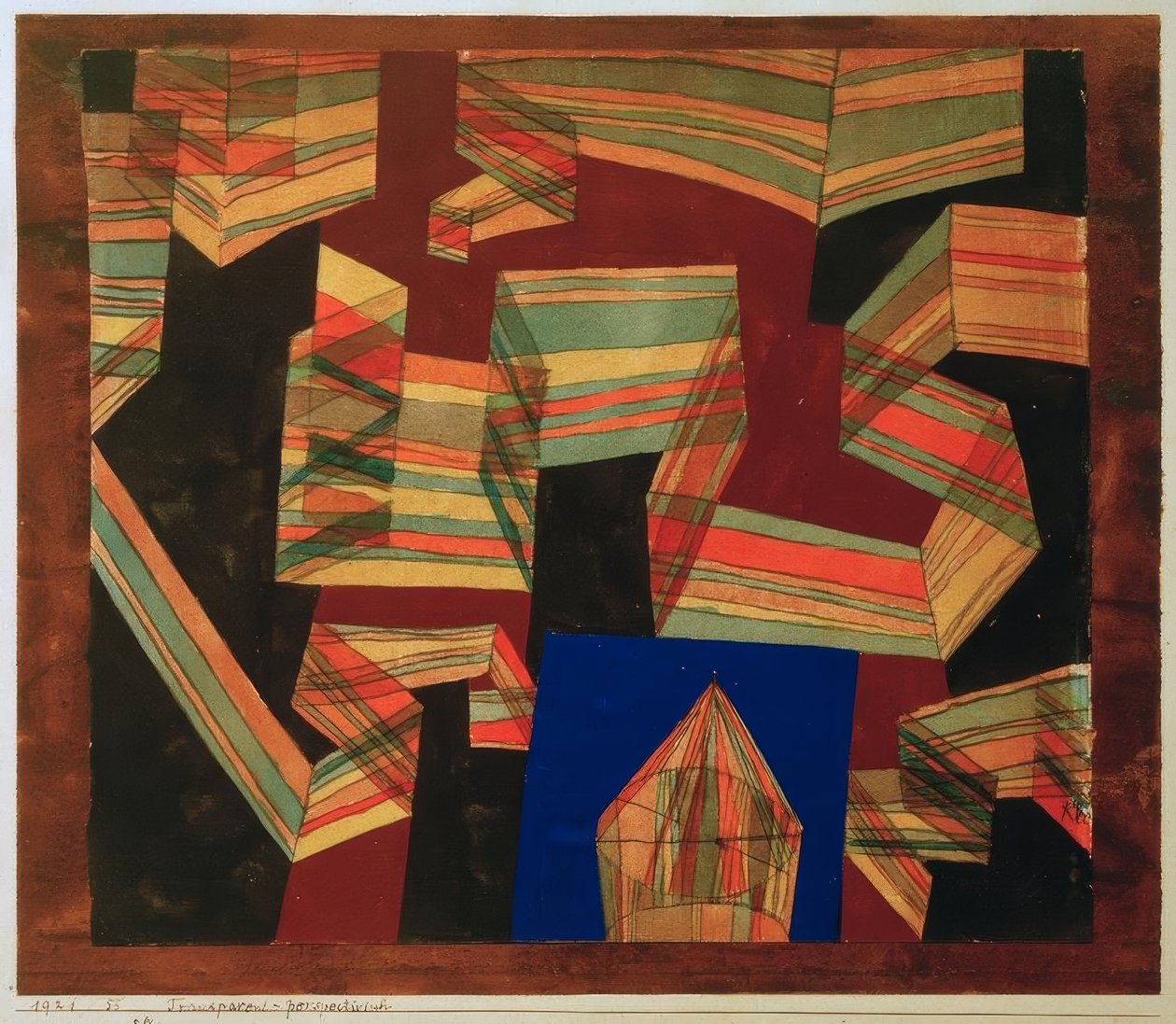 Transparentní Perspektivisch od Paul Klee