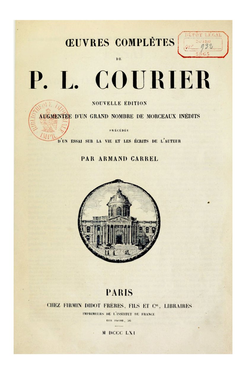 Ilustrace od Paul Louis Courier