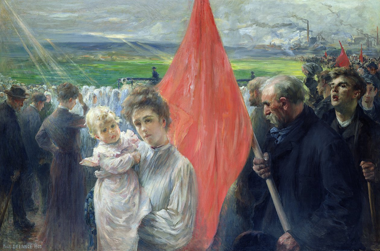 Stávka v Saint-Ouen, 1908 od Paul Louis Delance