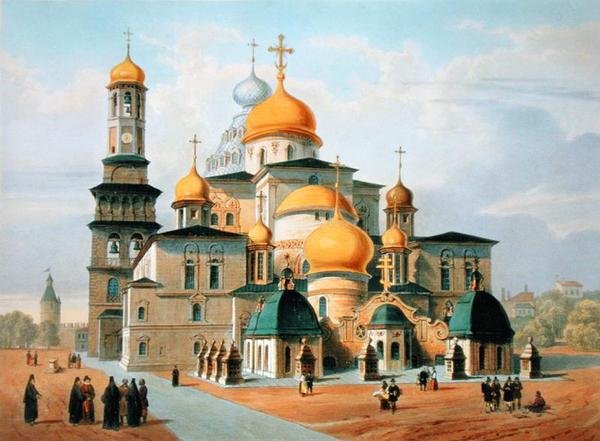 Nový Jeruzalém u Moskvy, tisk Louis-Pierre-Alphonse Bichebois (1801-50), 1830 od Paul Marie Roussel