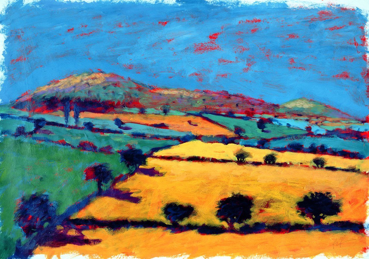 Golden Valley (akryl na kartě) od Paul Powis