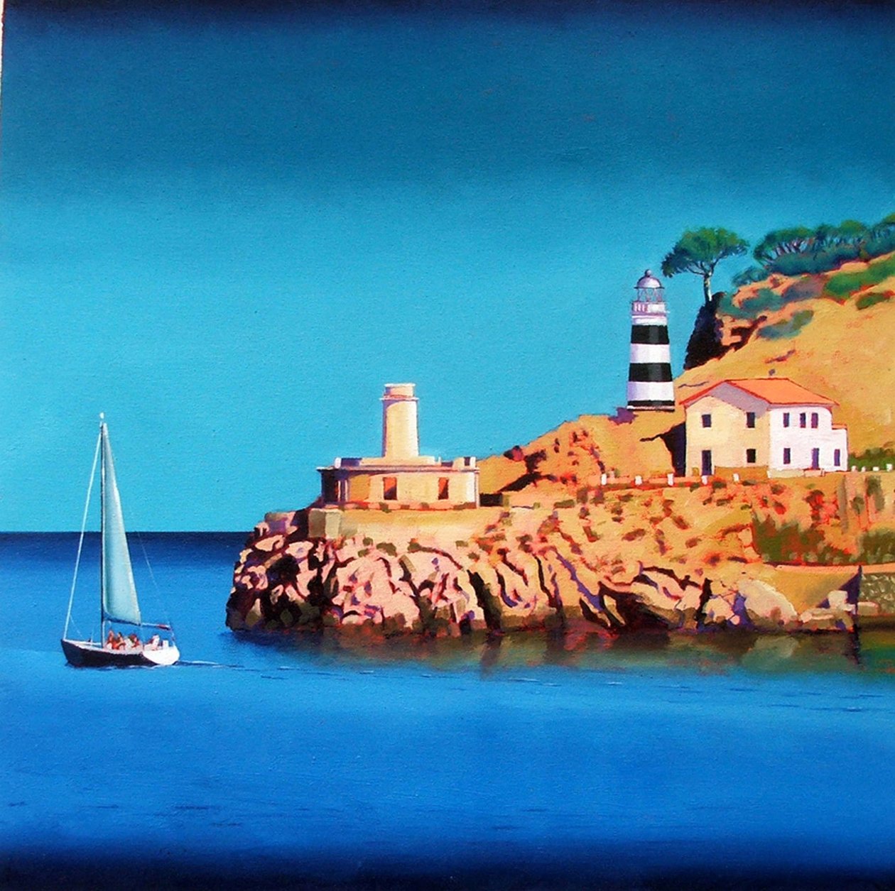 Port Soller 2 (akryl na palubě) od Paul Powis