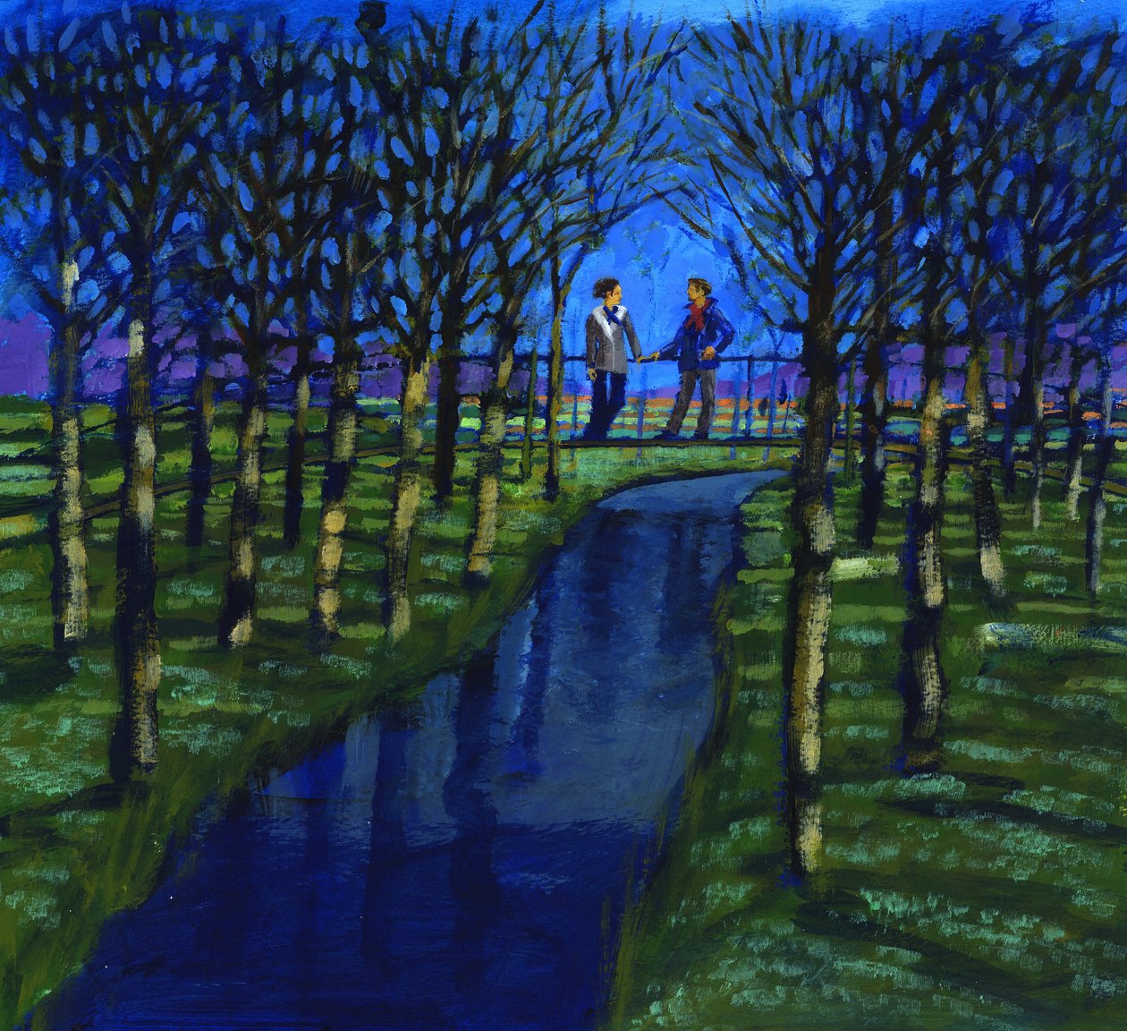 Romantické setkání, 2008 (akryl na desce) od Paul Powis