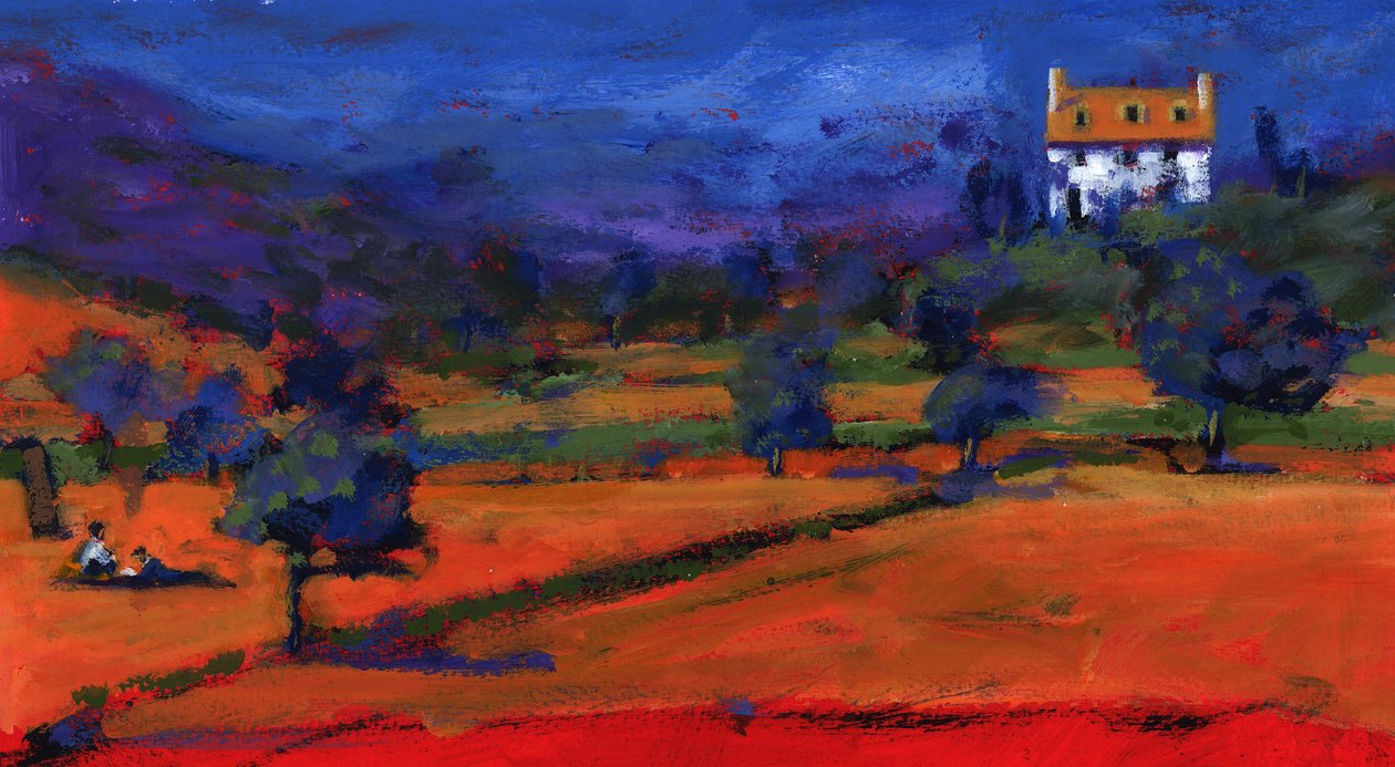 Léto v bílém domě, 2009 (akryl na palubě) od Paul Powis