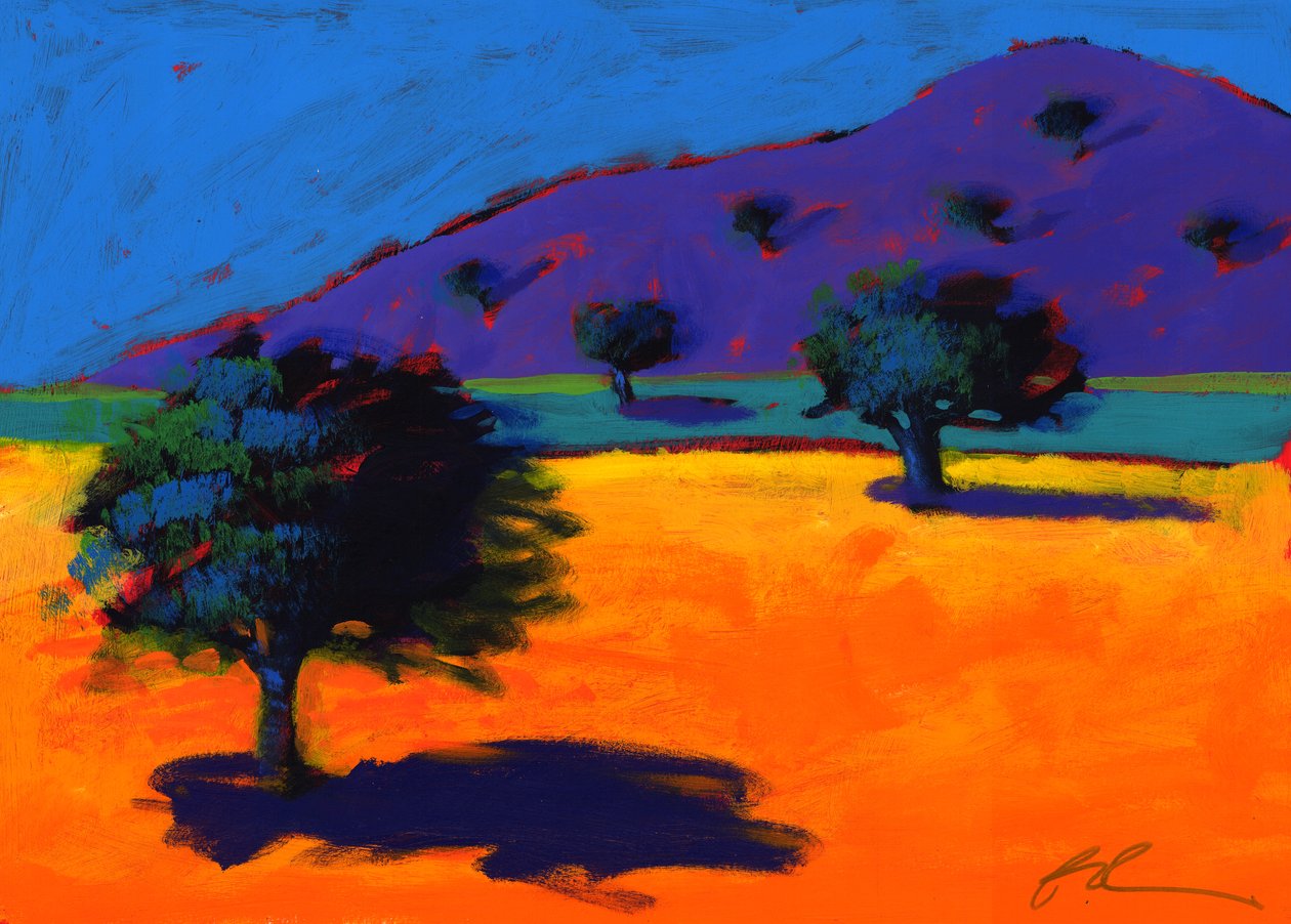 Léto, 2008 (akryl na palubě) od Paul Powis