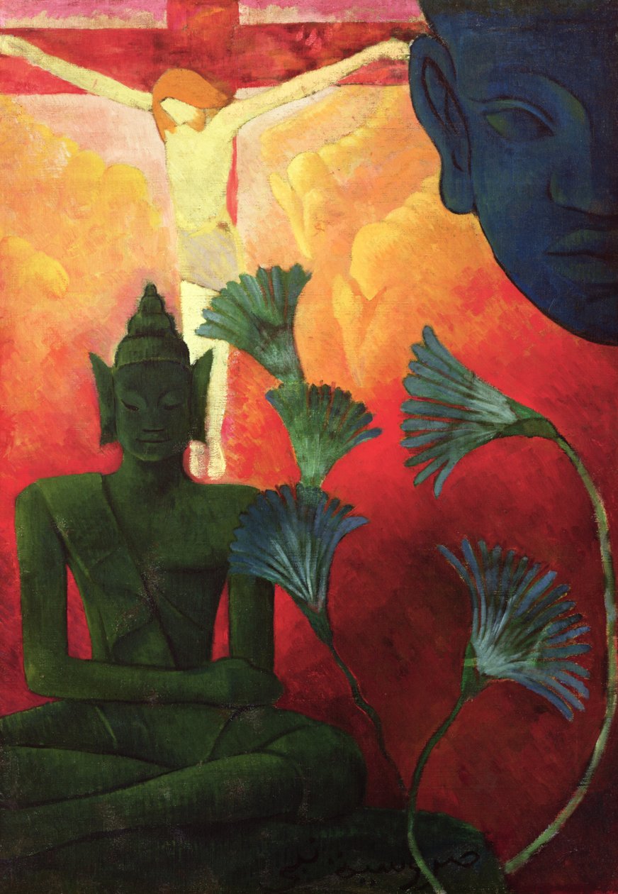 Kristus a Buddha, asi 1890-1892 od Paul Elie Ranson