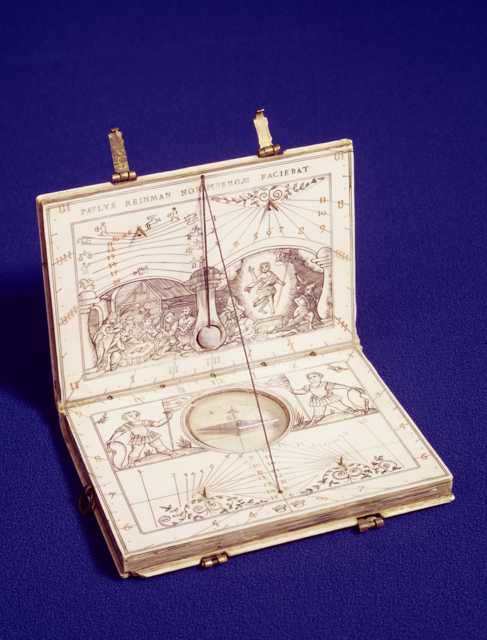 Tabletové sluneční hodiny, cca 1599 od Paul Reinmann