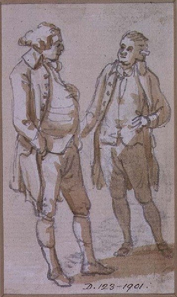 Studie kostýmů (kresba) od Paul Sandby