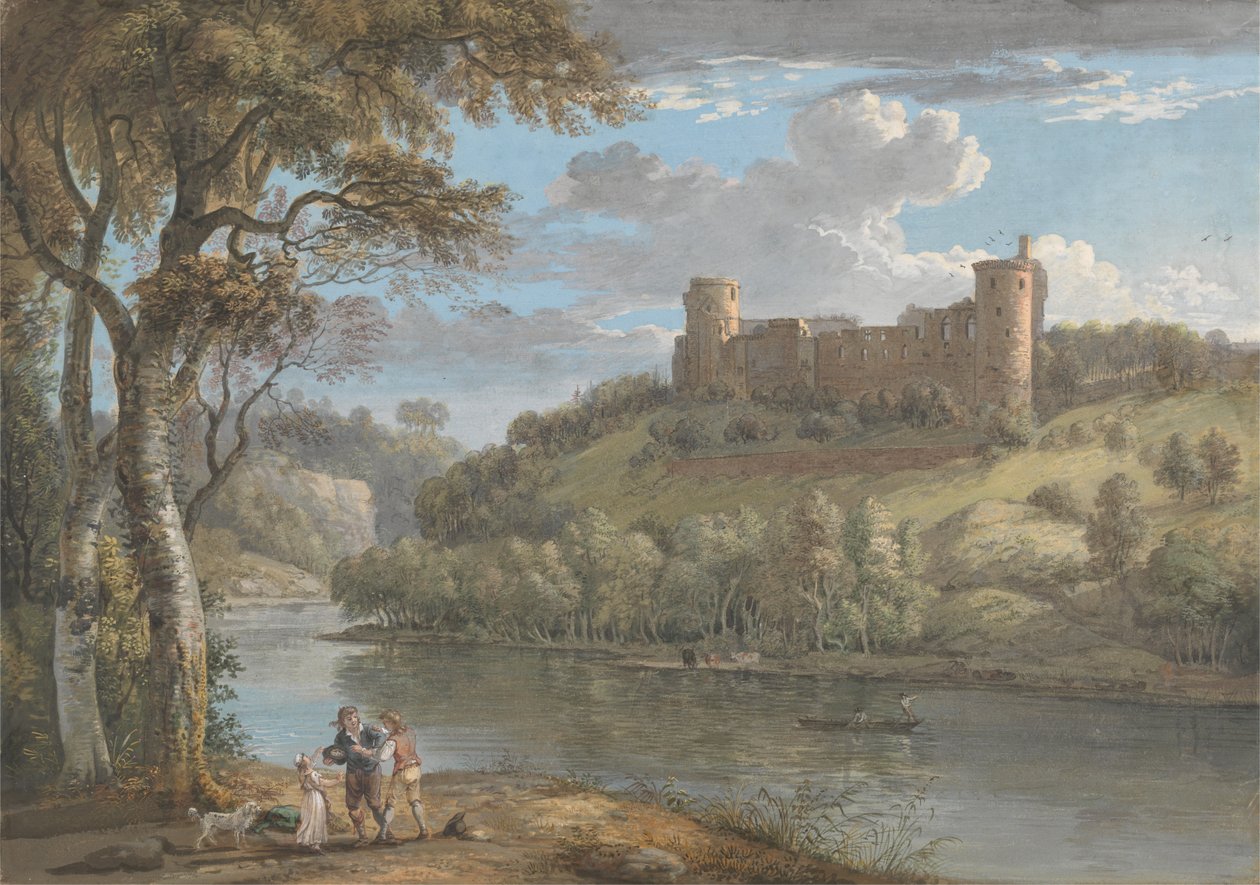 Hrad Bothwell, z jihu od Paul Sandby