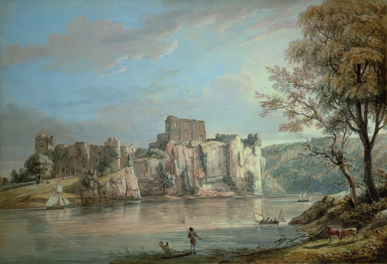Hrad Chepstow od Paul Sandby