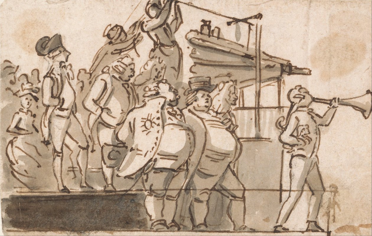 Volební scéna od Paul Sandby