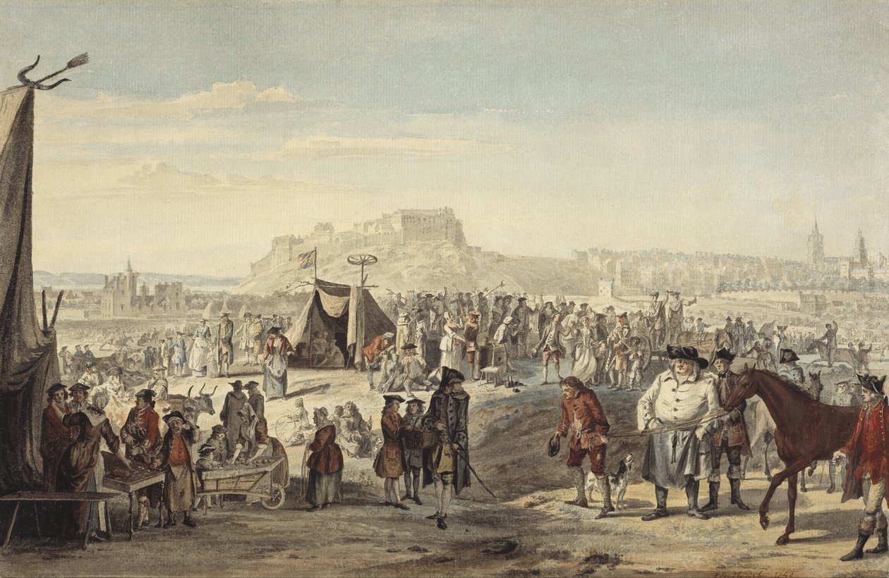 Koňský veletrh na Bruntsfield Links, Edinburgh od Paul Sandby