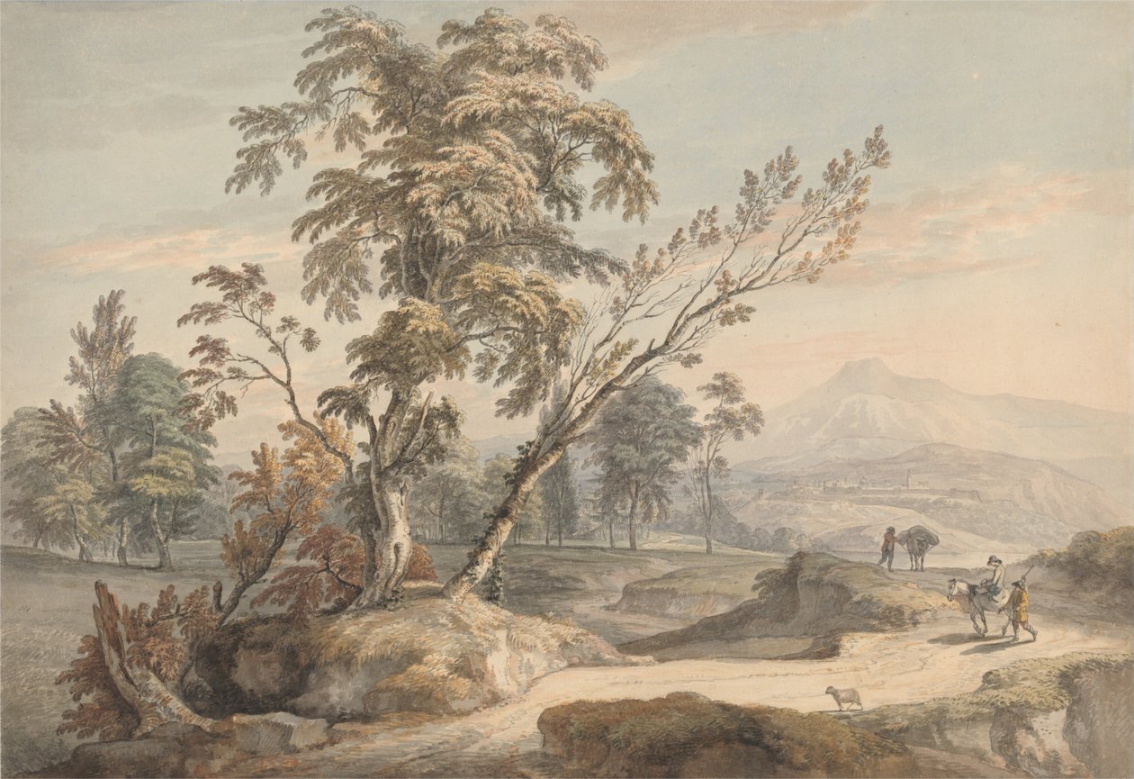 Italská krajina s cestovateli č. 2 od Paul Sandby