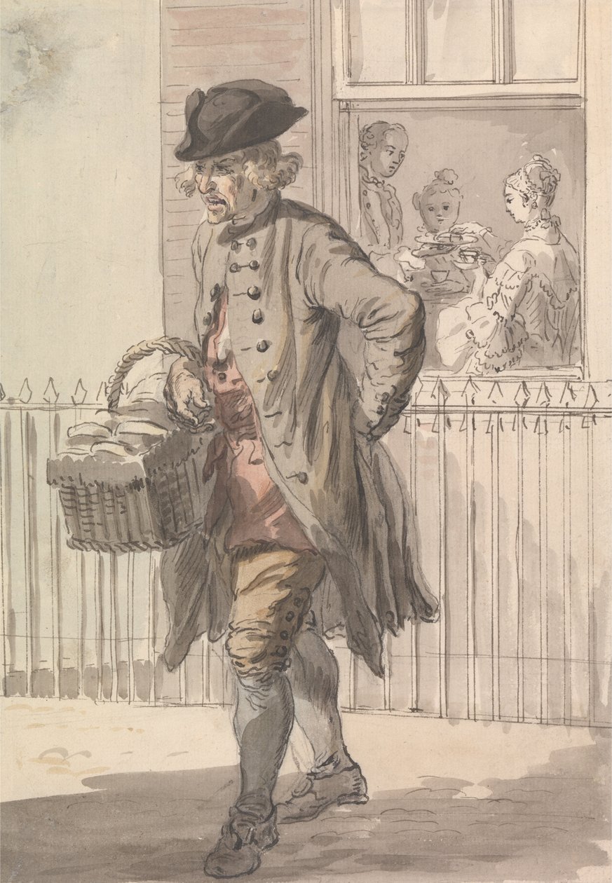 London Cries- Muffin Man od Paul Sandby