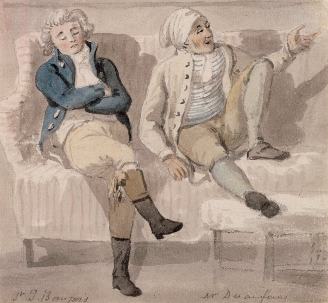 Noel Desenfans a Sir Francis Bourgeois od Paul Sandby