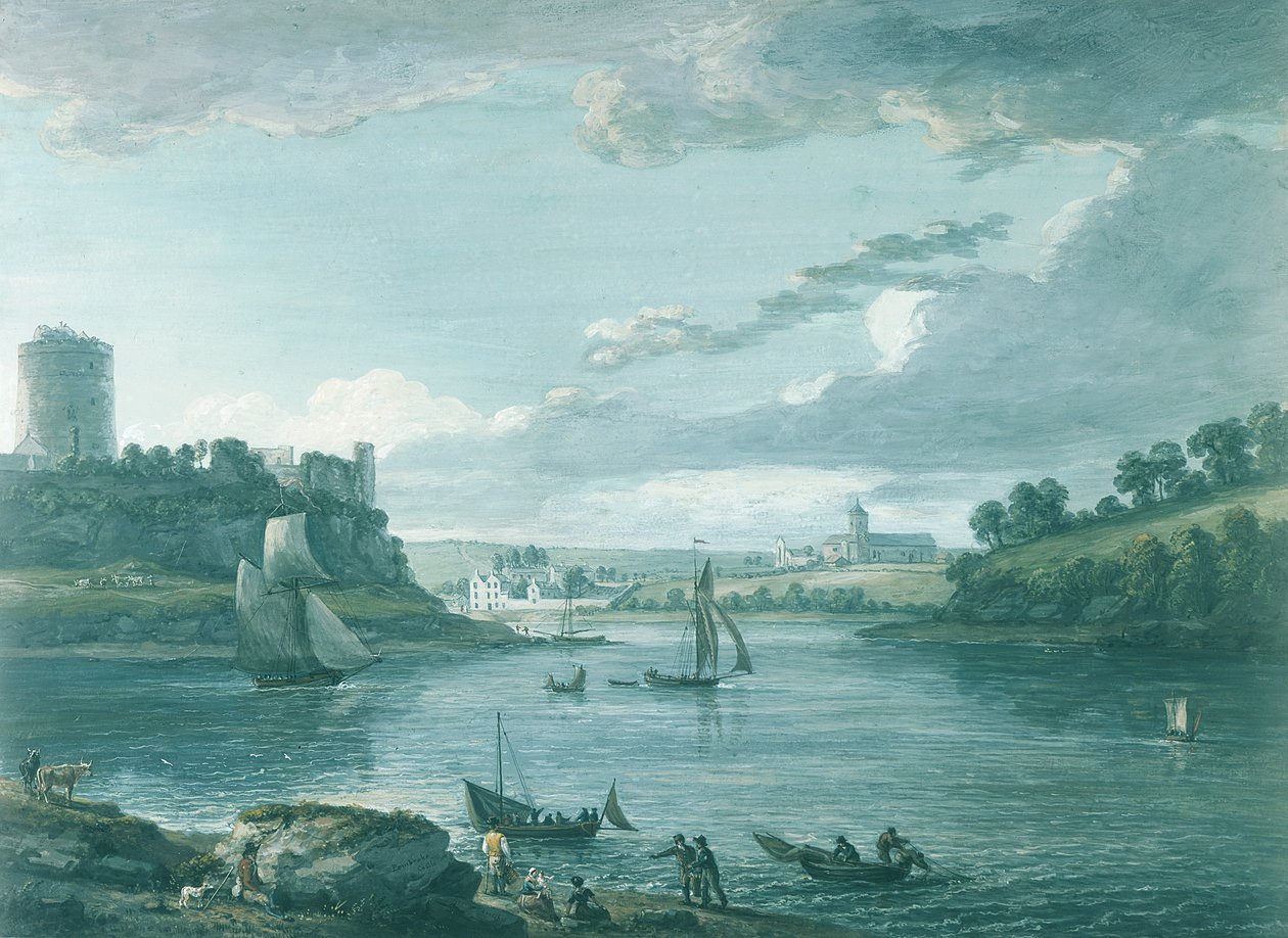 Hrad Pembroke od Paul Sandby