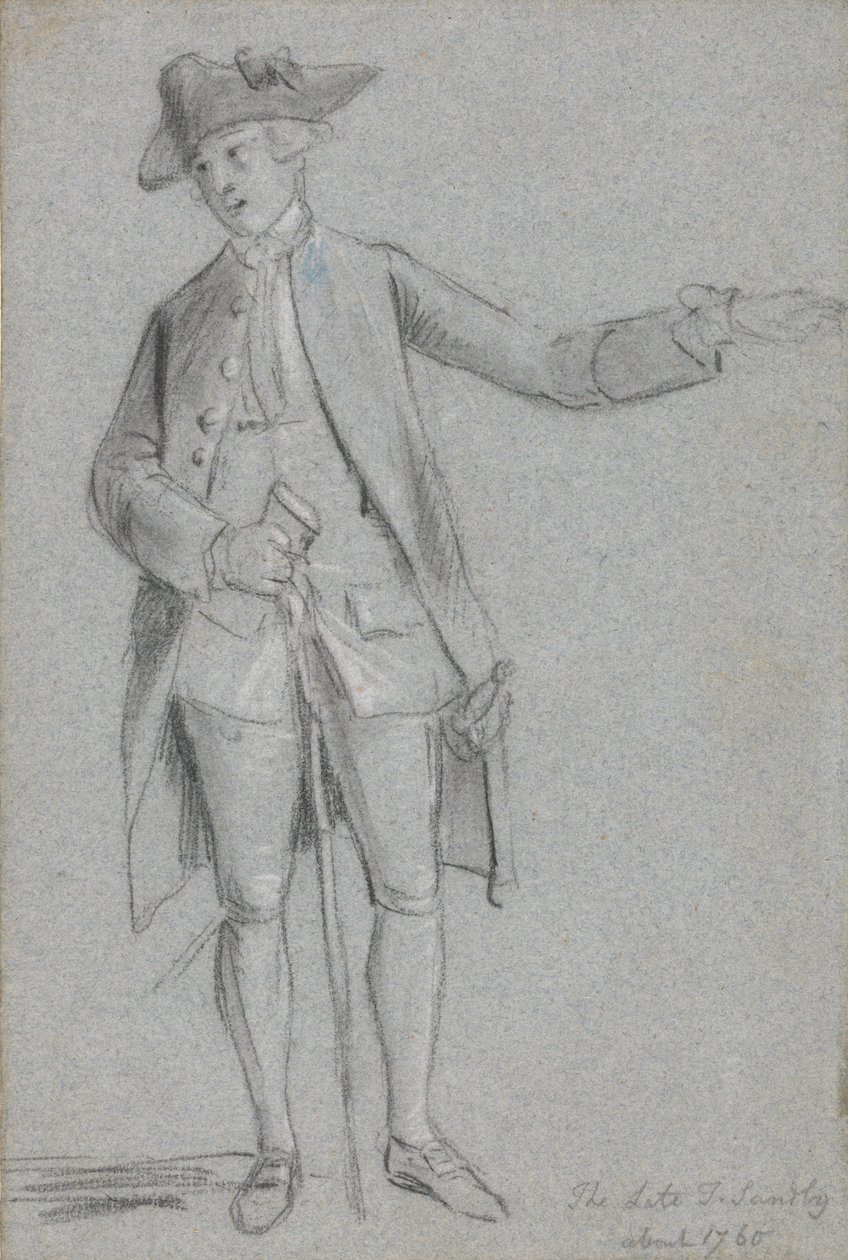 Portrét Thomase Sandbyho, R.A., bratra umělců od Paul Sandby