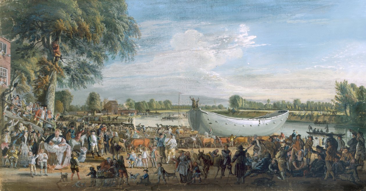Čínský odpad na cestě do Virginie Water, c.1753 od Paul Sandby