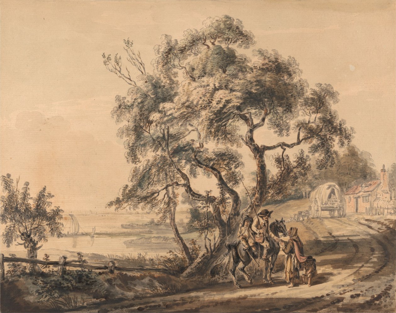 Cikánský věštec od Paul Sandby