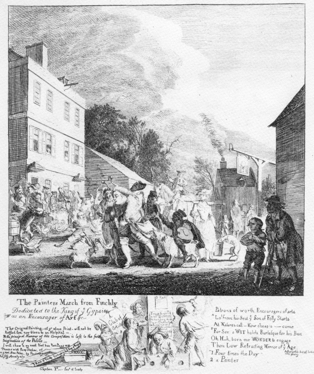 Malířův pochod z Finchley, 1753 od Paul Sandby