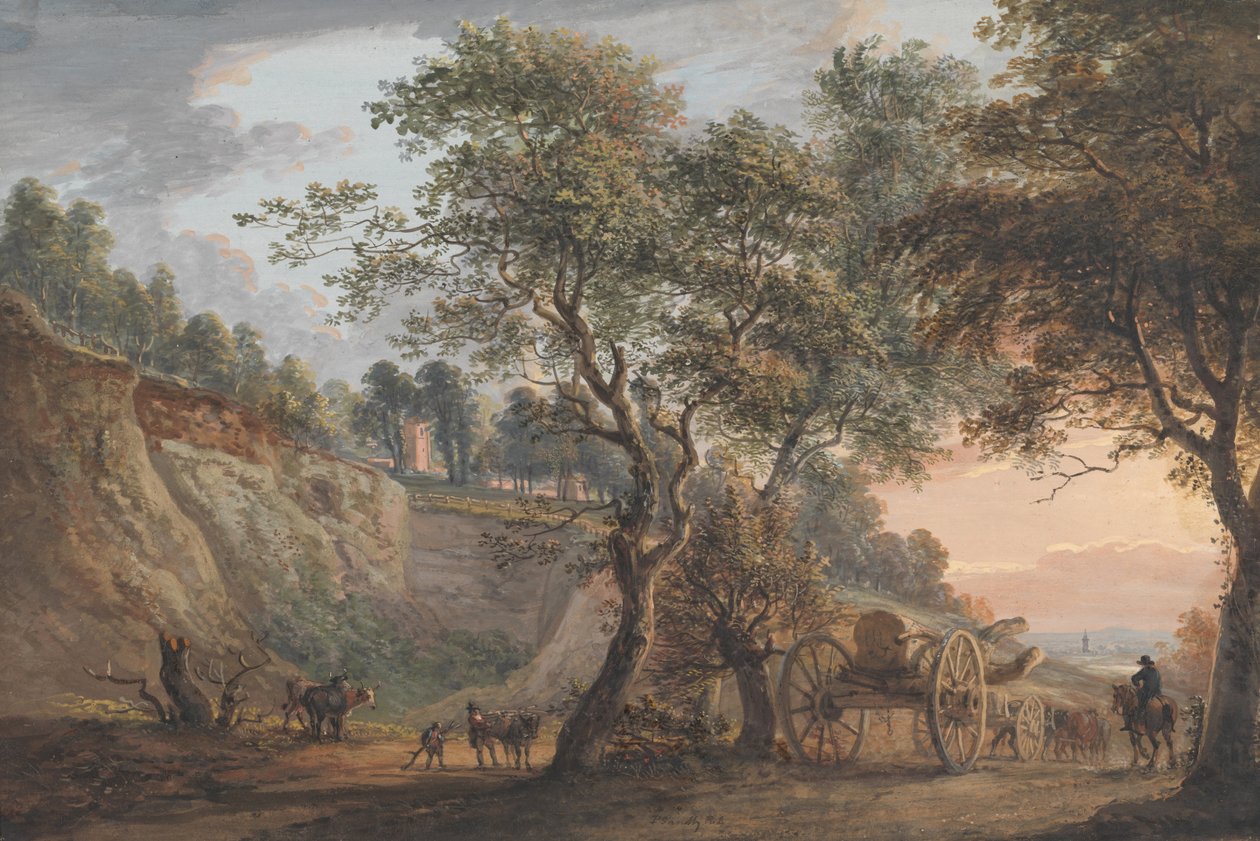 Pohled na Charlton, Kent od Paul Sandby