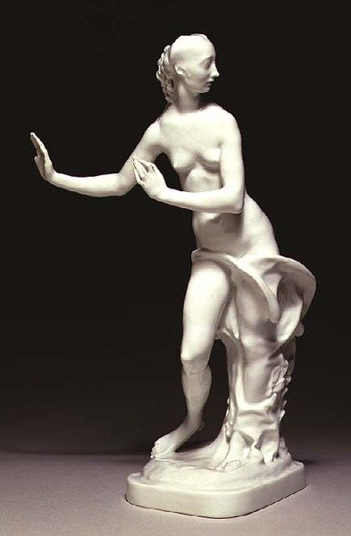 Postava Daphne, Berlín, 1925 (glazovaný porcelán) od Paul Scheurich